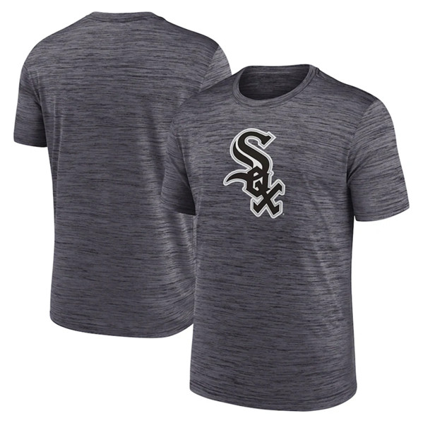 Men's Chicago White Sox Gray Team Logo Velocity Performance T-Shirt